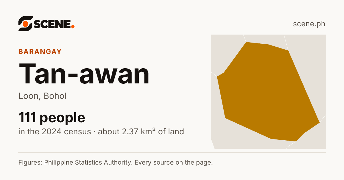 Tan-awan, Loon, barangay: 111 people in the 2024 census