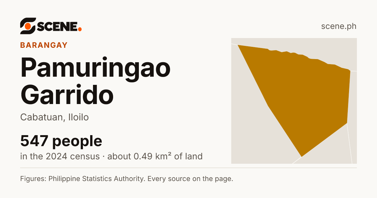Pamuringao Garrido, Cabatuan, barangay: 547 people in the 2024 census