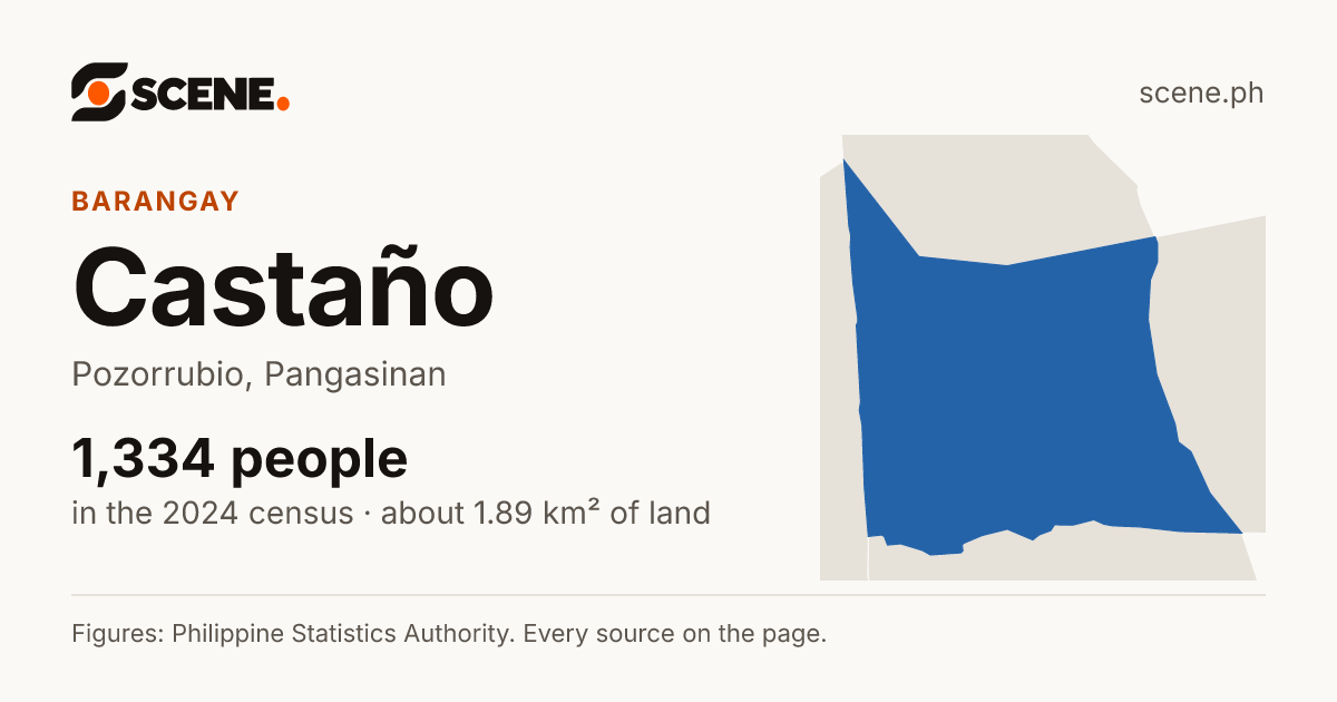 Castaño, Pozorrubio, barangay: 1,334 people in the 2024 census