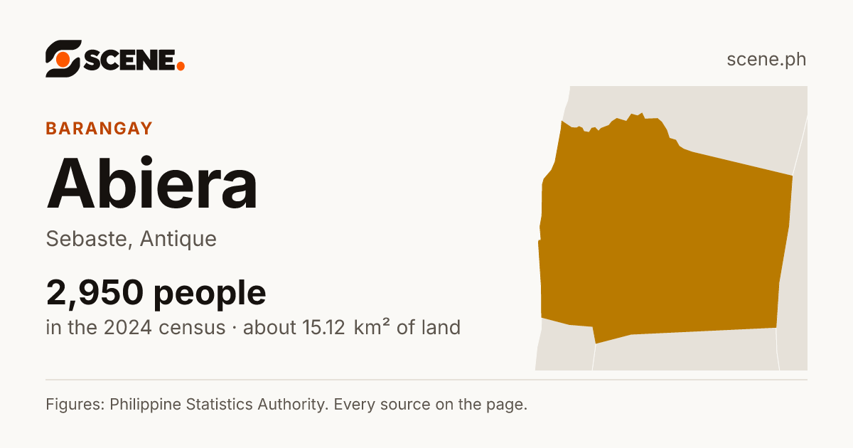 Abiera, Sebaste, barangay: 2,950 people in the 2024 census