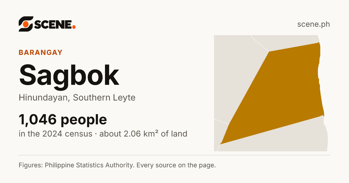 Sagbok, Hinundayan, barangay: 1,046 people in the 2024 census