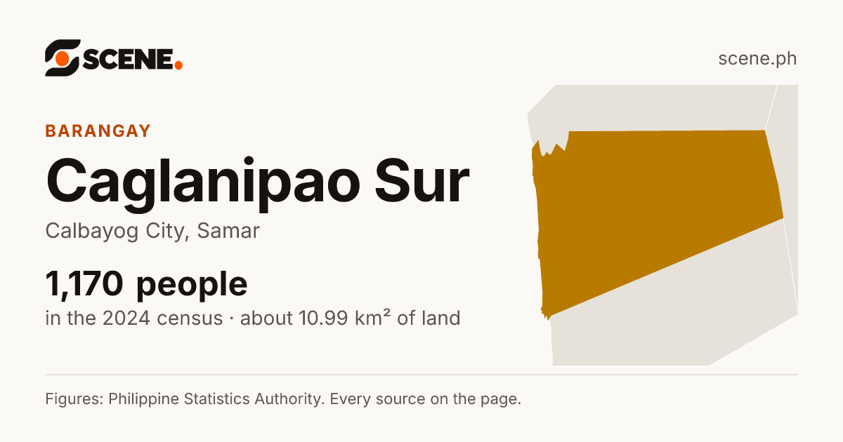 Caglanipao Sur, Calbayog City, barangay: 1,170 people in the 2024 census