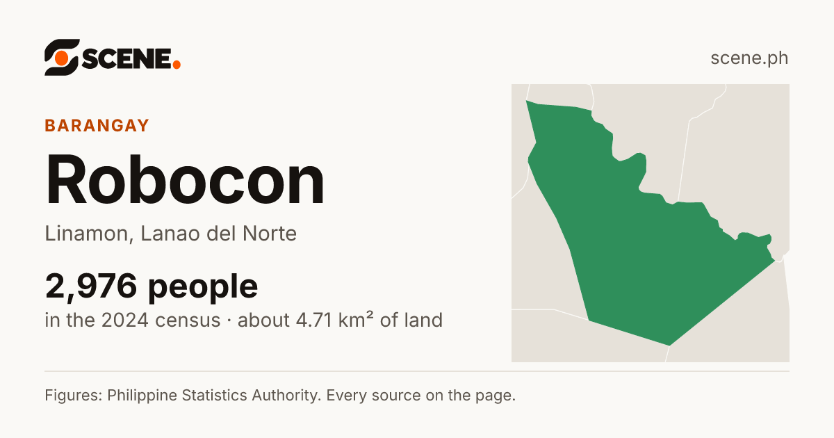 Robocon, Linamon, barangay: 2,976 people in the 2024 census