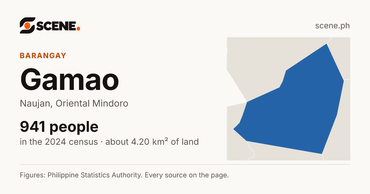 Gamao, Naujan, barangay: 941 people in the 2024 census