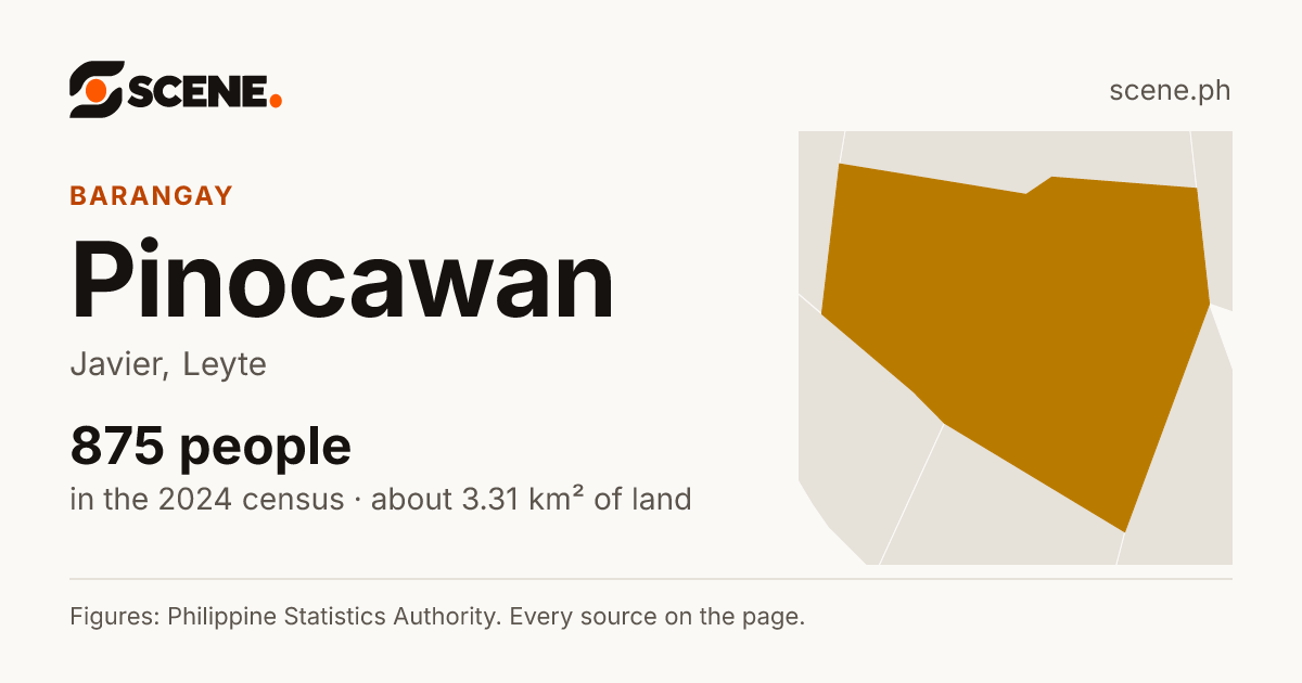 Pinocawan, Javier, barangay: 875 people in the 2024 census