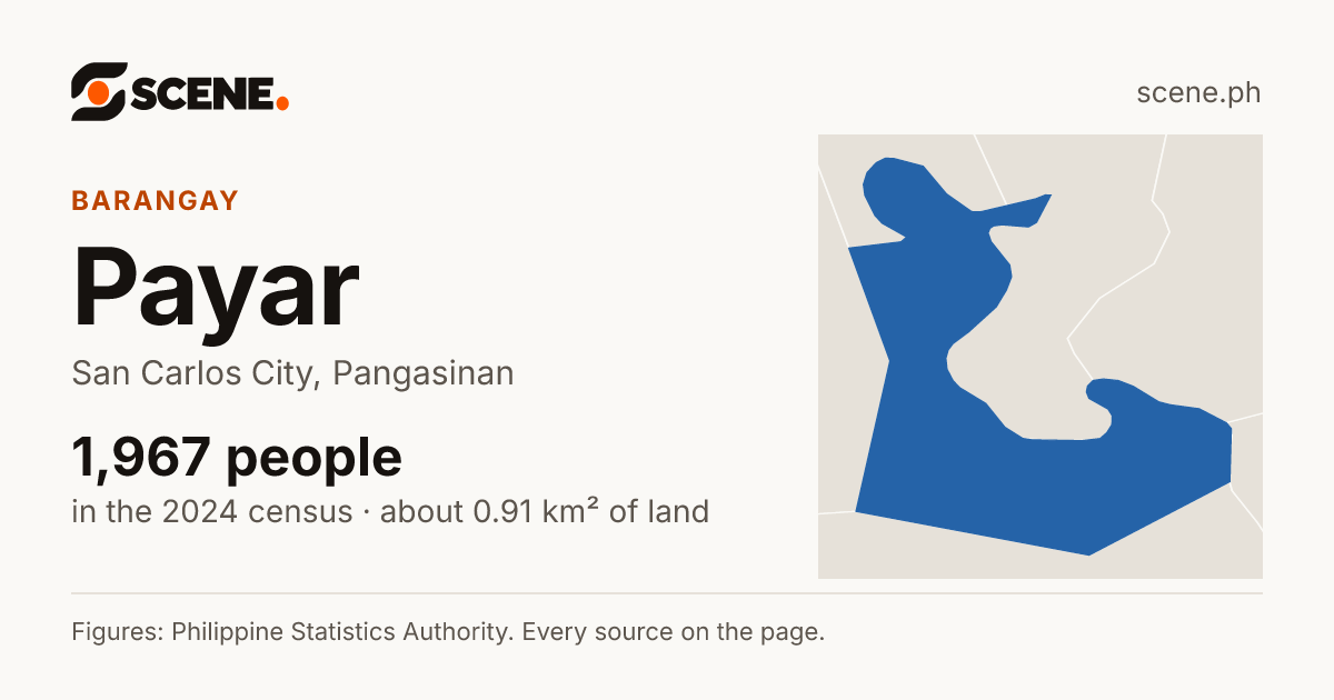 Payar, San Carlos City, barangay: 1,967 people in the 2024 census