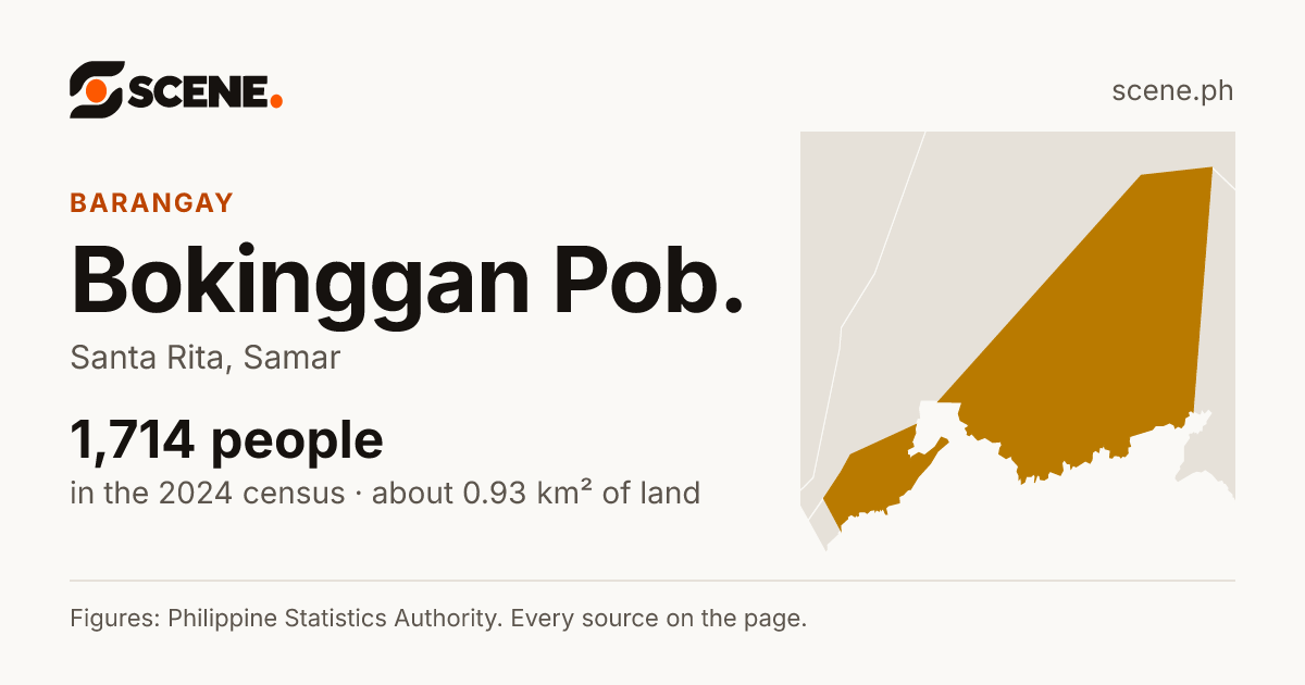 Bokinggan Pob., Santa Rita, barangay: 1,714 people in the 2024 census