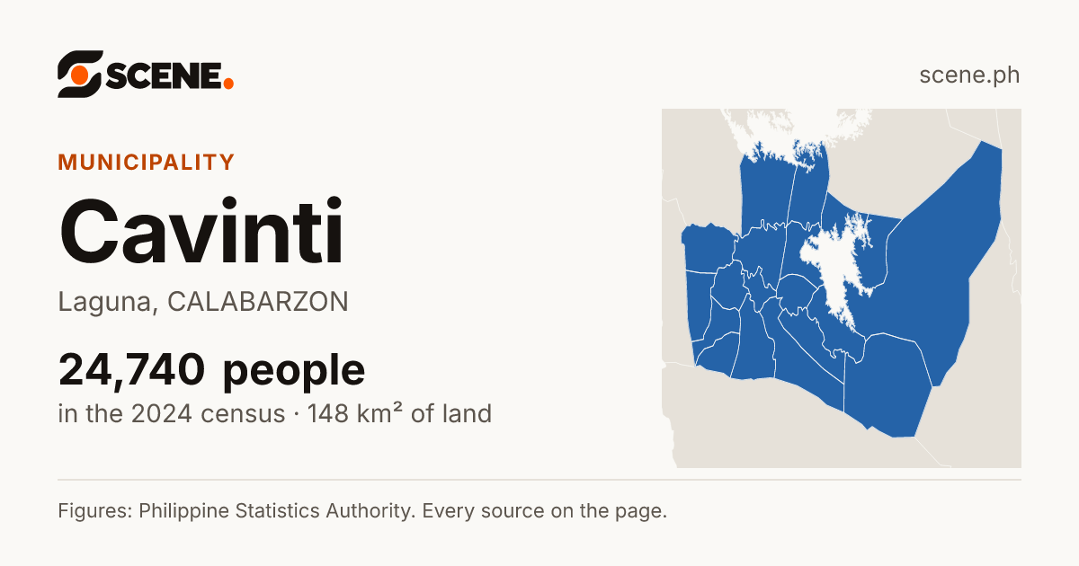 Cavinti, Laguna, municipality: 24,740 people in the 2024 census