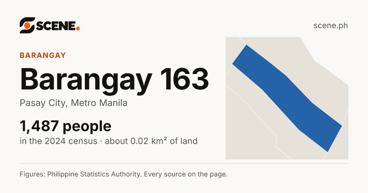 Barangay 163, Pasay City, barangay: 1,487 people in the 2024 census