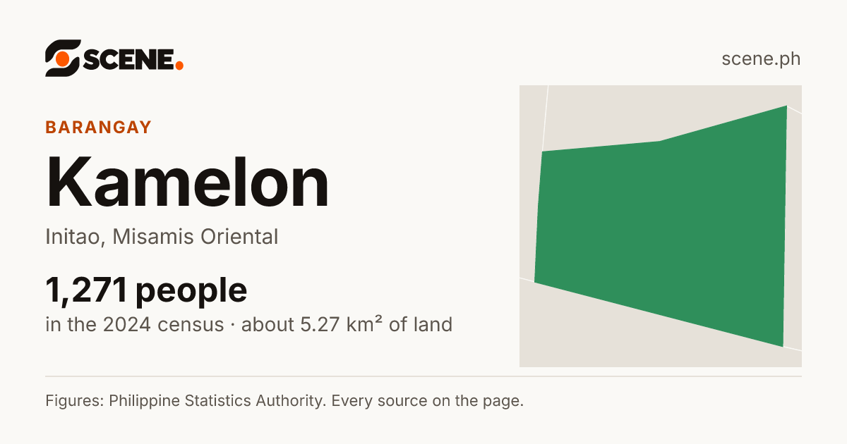 Kamelon, Initao, barangay: 1,271 people in the 2024 census