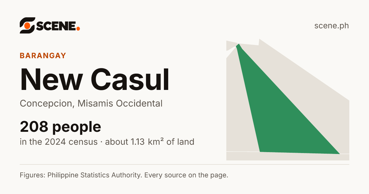 New Casul, Concepcion, barangay: 208 people in the 2024 census