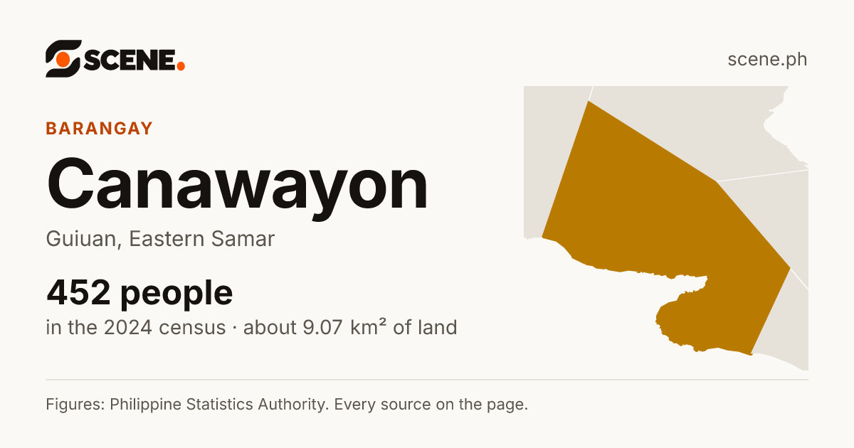 Canawayon, Guiuan, barangay: 452 people in the 2024 census
