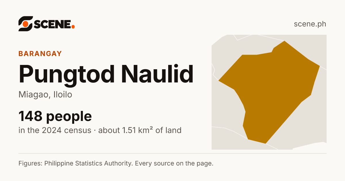Pungtod Naulid, Miagao, barangay: 148 people in the 2024 census
