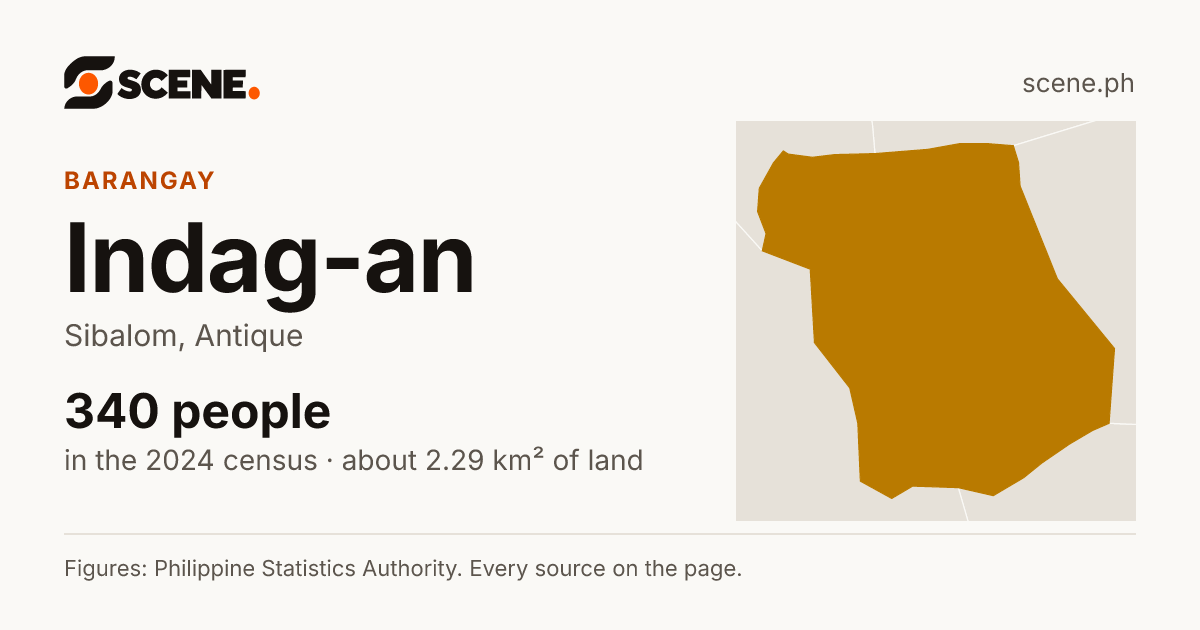 Indag-an, Sibalom, barangay: 340 people in the 2024 census