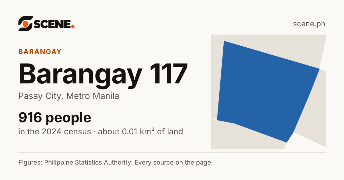 Barangay 117, Pasay City, barangay: 916 people in the 2024 census