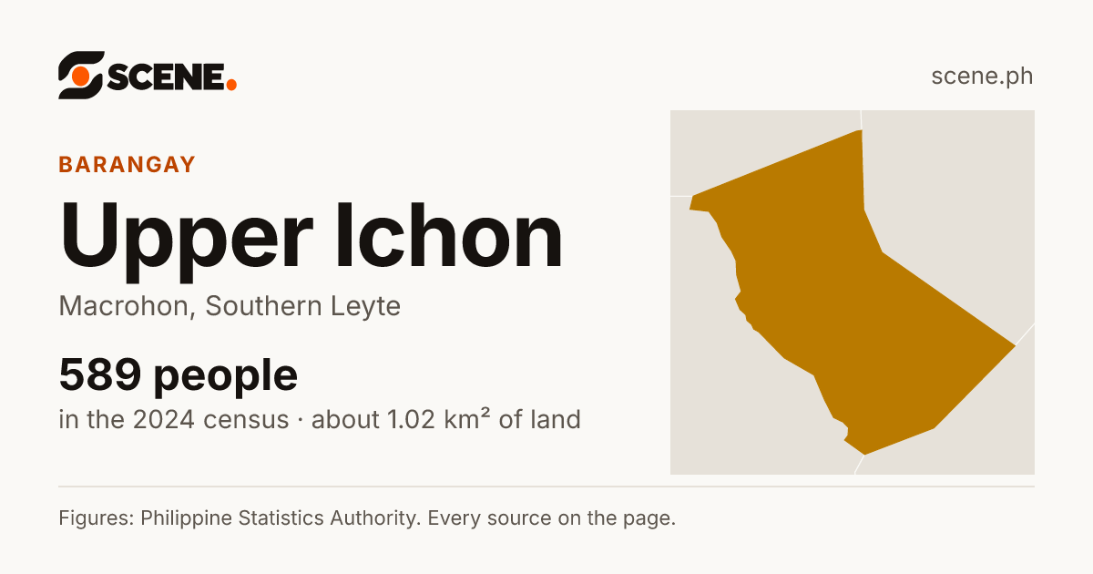 Upper Ichon, Macrohon, barangay: 589 people in the 2024 census