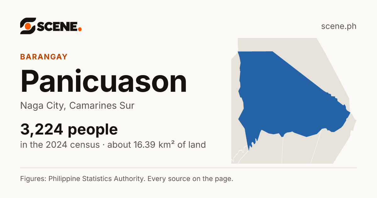 Panicuason, Naga City, barangay: 3,224 people in the 2024 census