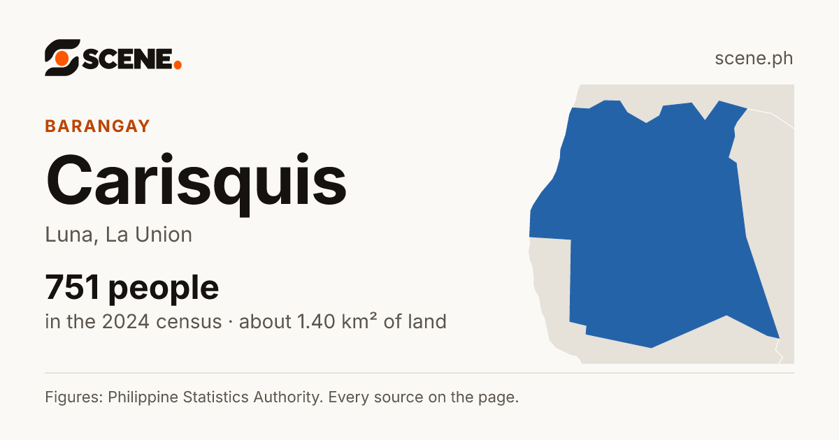 Carisquis, Luna, barangay: 751 people in the 2024 census