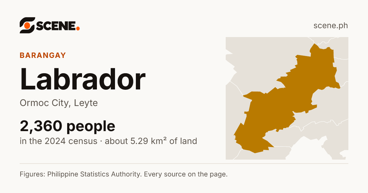 Labrador, Ormoc City, barangay: 2,360 people in the 2024 census