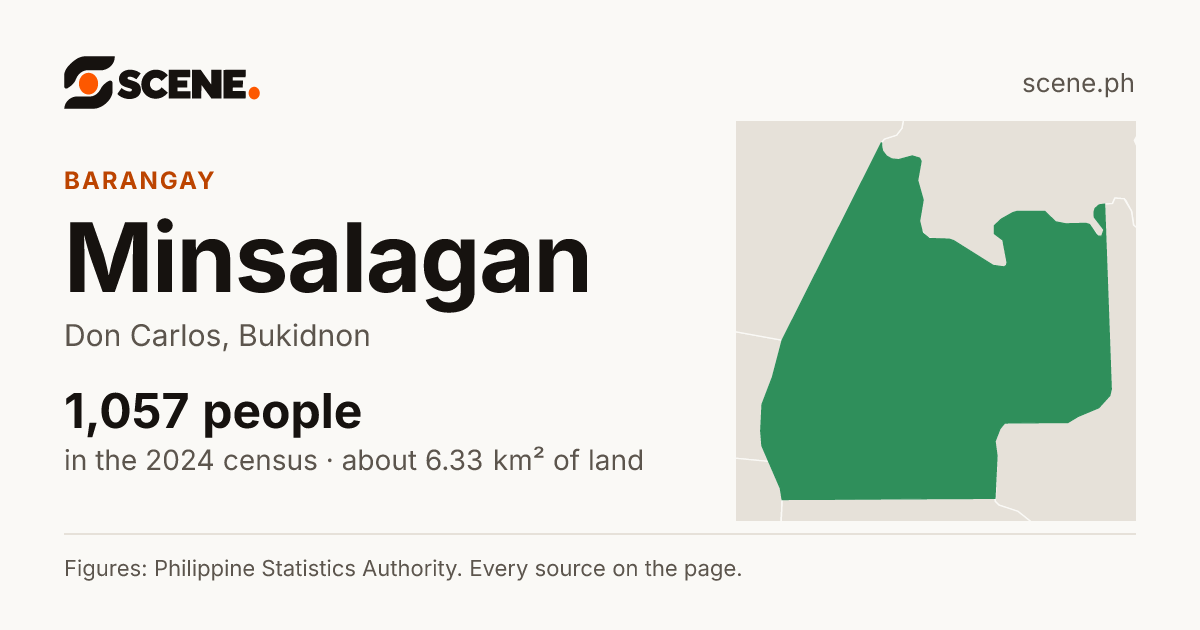 Minsalagan, Don Carlos, barangay: 1,057 people in the 2024 census