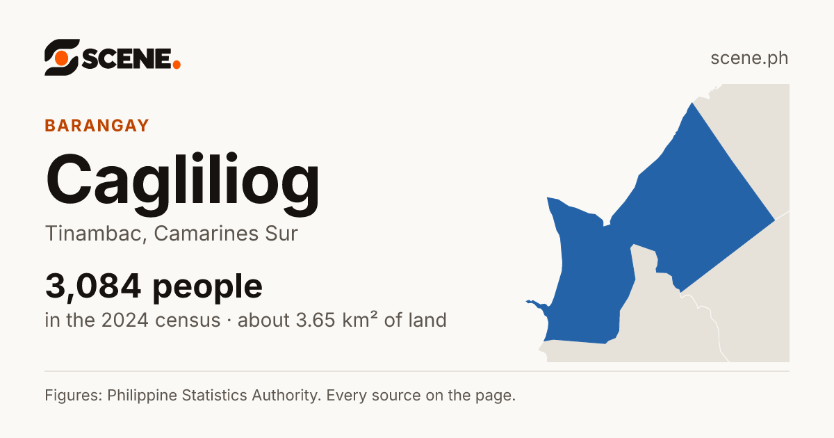 Cagliliog, Tinambac, barangay: 3,084 people in the 2024 census
