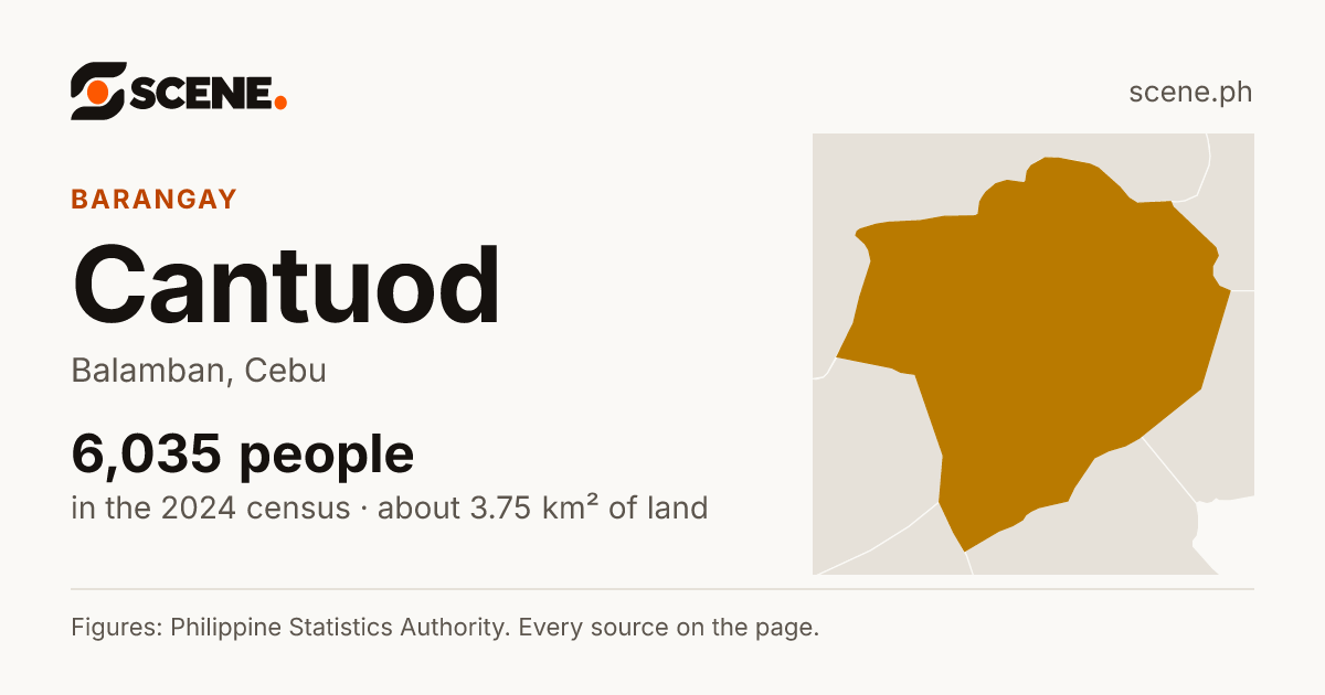 Cantuod, Balamban, barangay: 6,035 people in the 2024 census