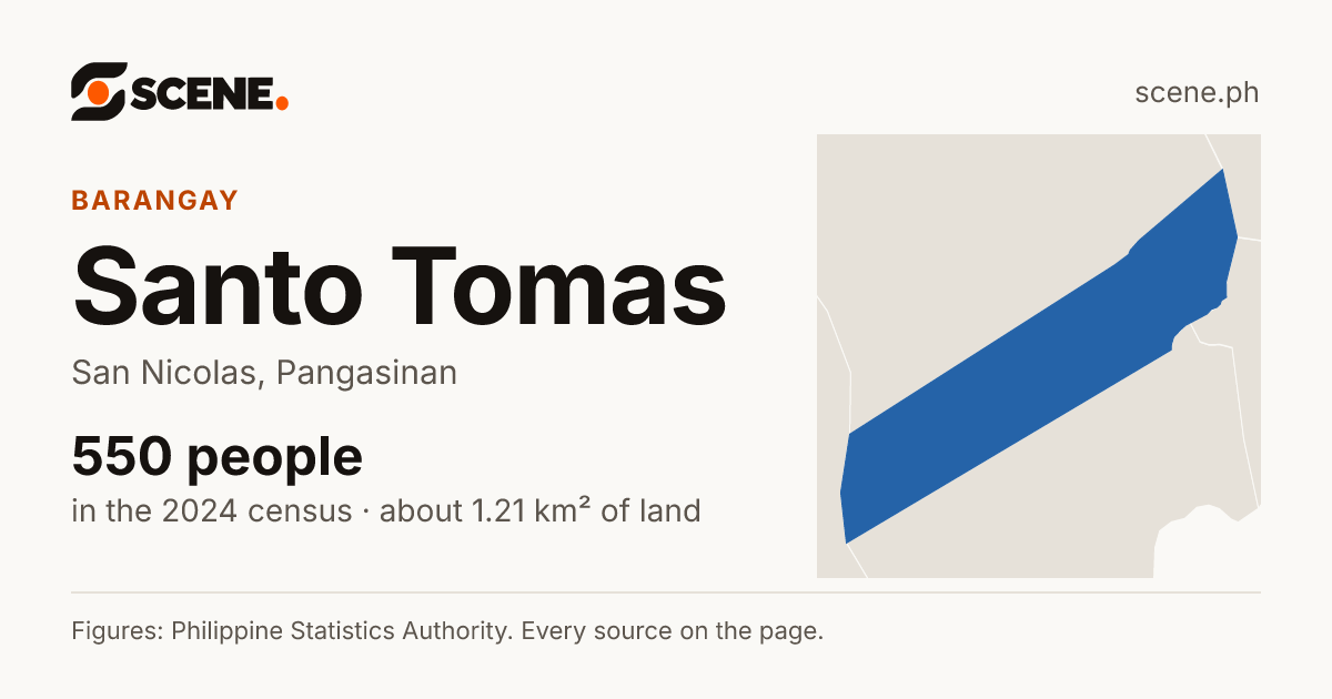 Santo Tomas, San Nicolas, barangay: 550 people in the 2024 census