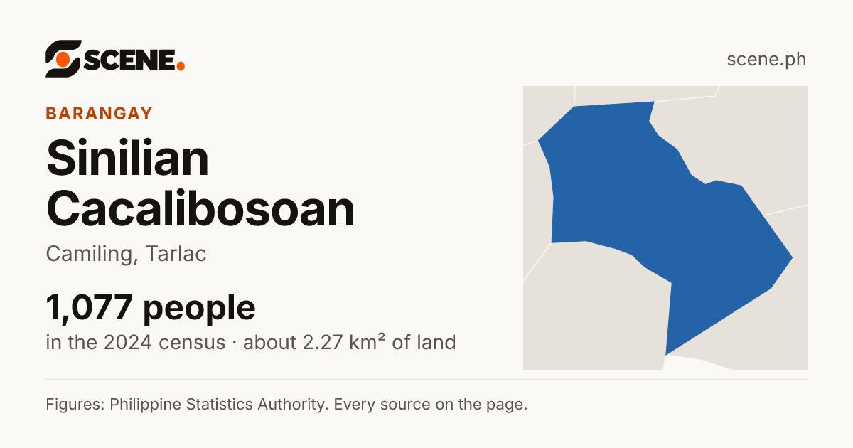 Sinilian Cacalibosoan, Camiling, barangay: 1,077 people in the 2024 census