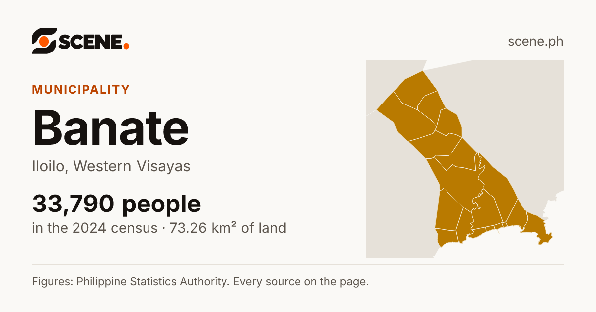 Banate, Iloilo, municipality: 33,790 people in the 2024 census