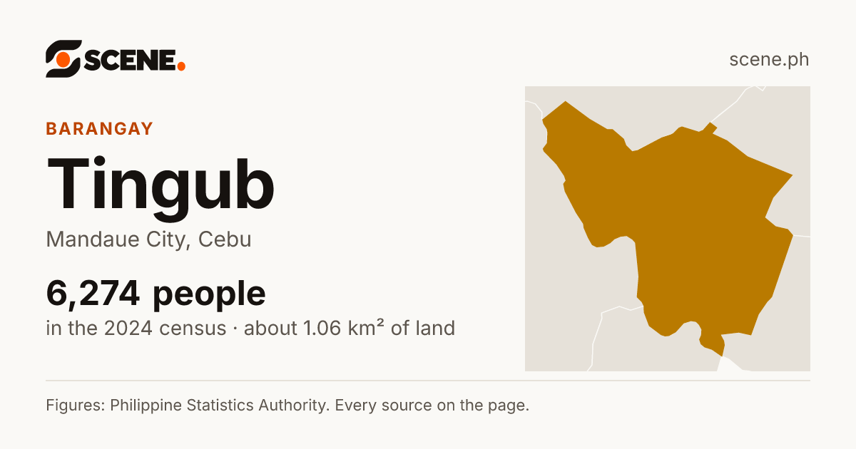 Tingub, Mandaue City, barangay: 6,274 people in the 2024 census