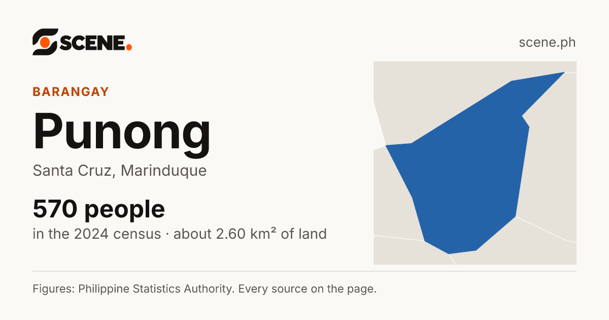 Punong, Santa Cruz, barangay: 570 people in the 2024 census
