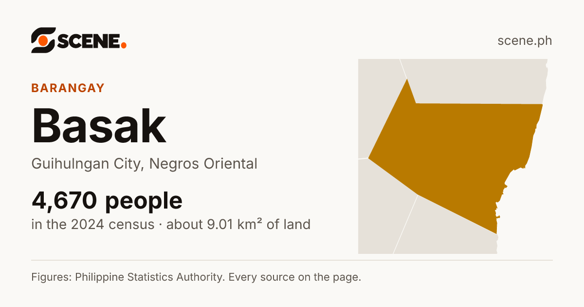 Basak, Guihulngan City, barangay: 4,670 people in the 2024 census