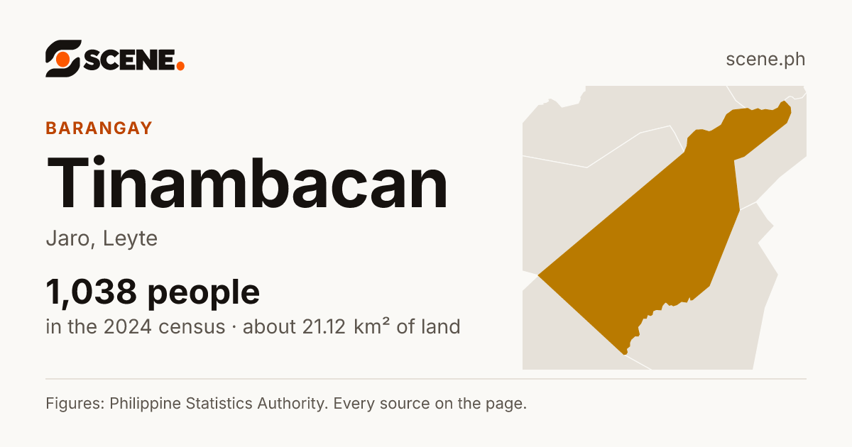 Tinambacan, Jaro, barangay: 1,038 people in the 2024 census
