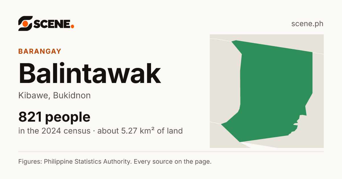 Balintawak, Kibawe, barangay: 821 people in the 2024 census