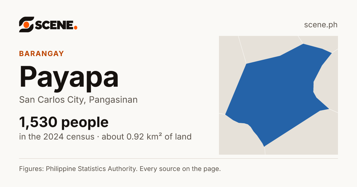 Payapa, San Carlos City, barangay: 1,530 people in the 2024 census