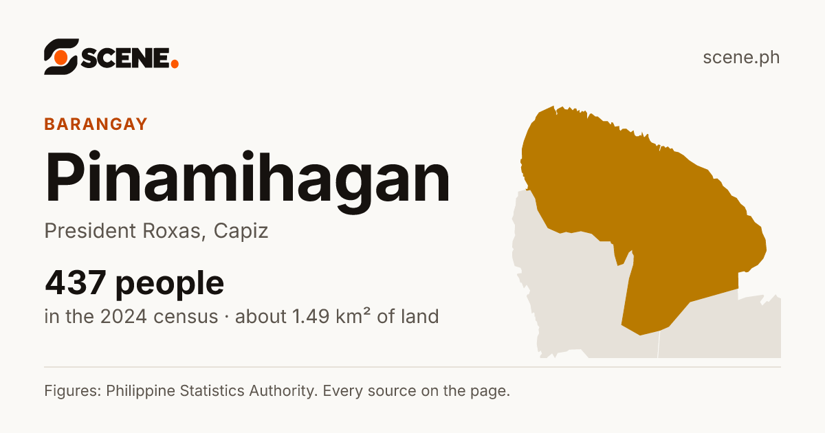 Pinamihagan, President Roxas, barangay: 437 people in the 2024 census