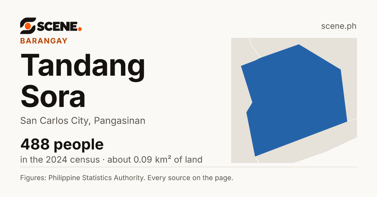Tandang Sora, San Carlos City, barangay: 488 people in the 2024 census