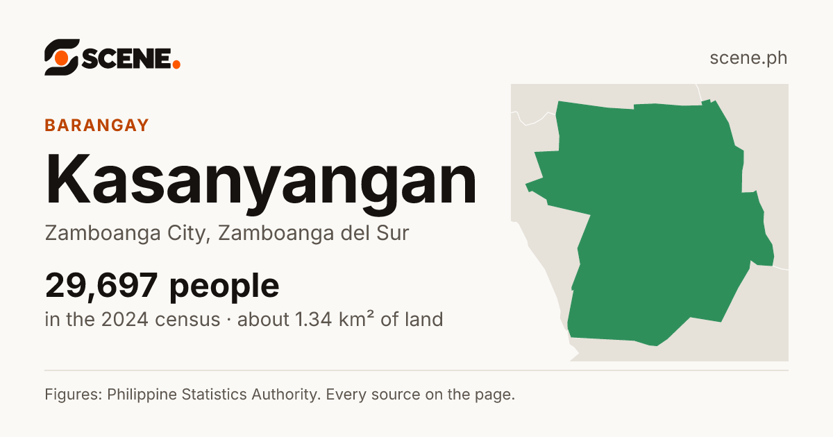 Kasanyangan, Zamboanga City, barangay: 29,697 people in the 2024 census