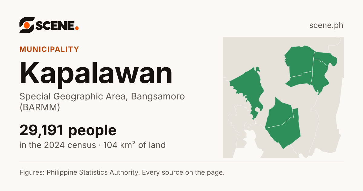 Kapalawan, Special Geographic Area, municipality: 29,191 people in the 2024 census