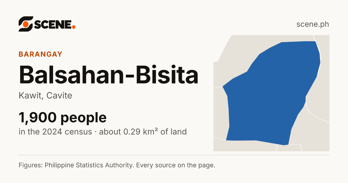 Balsahan-Bisita, Kawit, barangay: 1,900 people in the 2024 census
