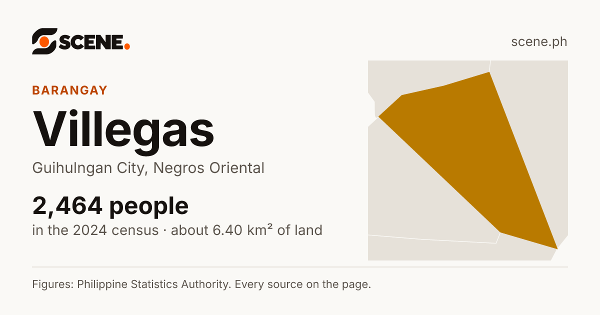 Villegas, Guihulngan City, barangay: 2,464 people in the 2024 census