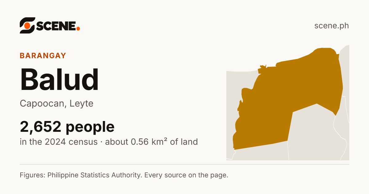 Balud, Capoocan, barangay: 2,652 people in the 2024 census