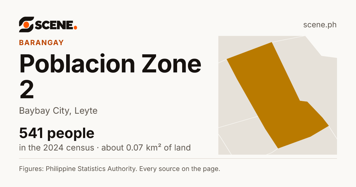Poblacion Zone 2, Baybay City, barangay: 541 people in the 2024 census