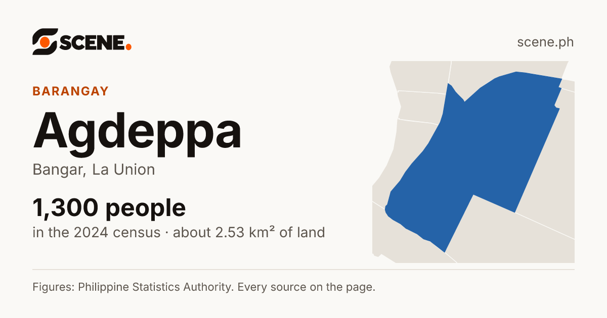 Agdeppa, Bangar, barangay: 1,300 people in the 2024 census