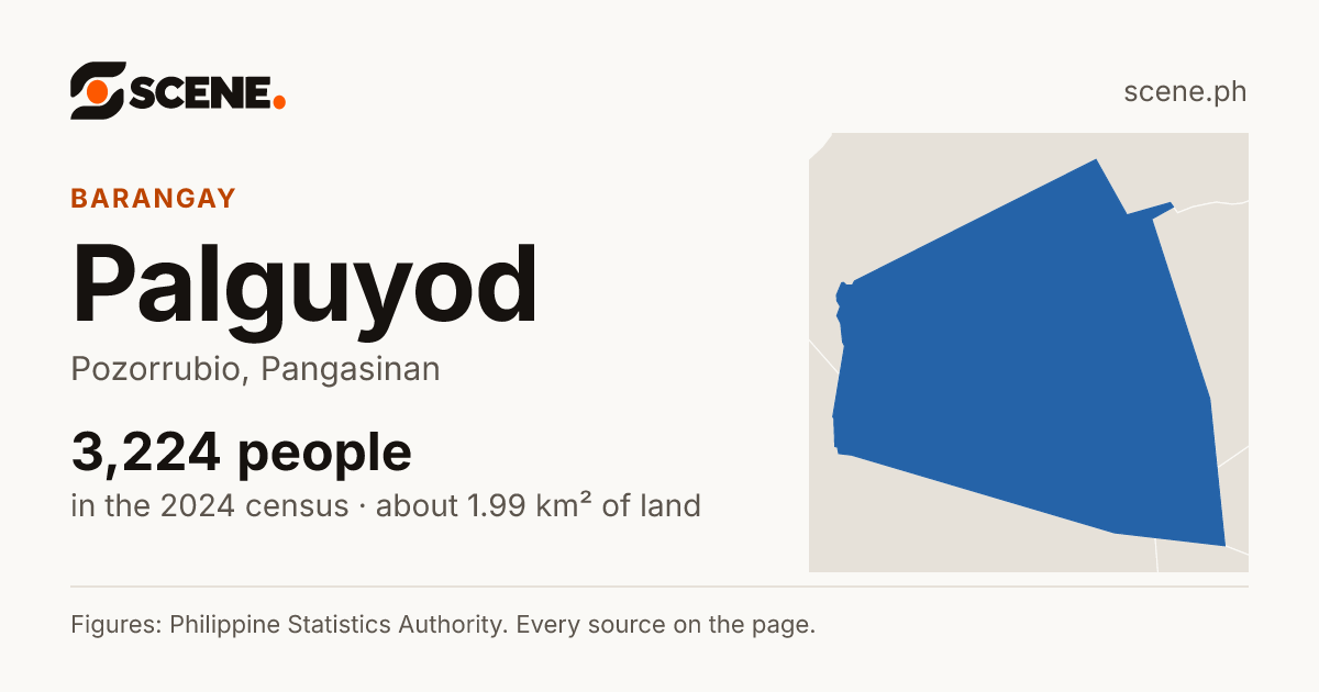 Palguyod, Pozorrubio, barangay: 3,224 people in the 2024 census