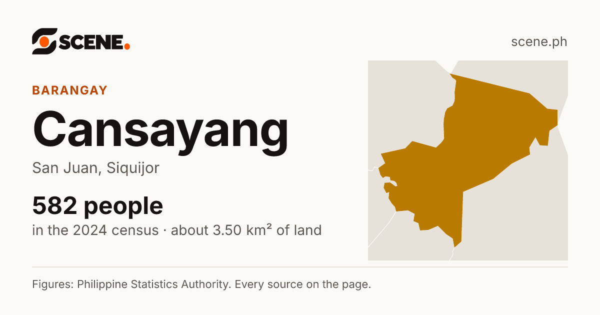 Cansayang, San Juan, barangay: 582 people in the 2024 census