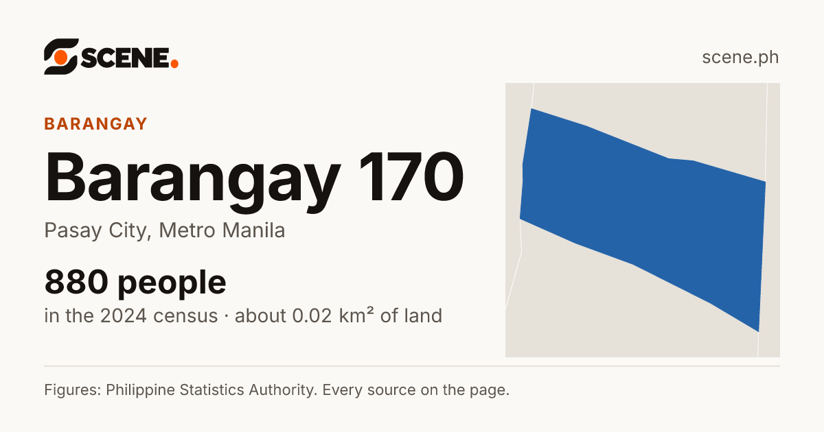 Barangay 170, Pasay City, barangay: 880 people in the 2024 census