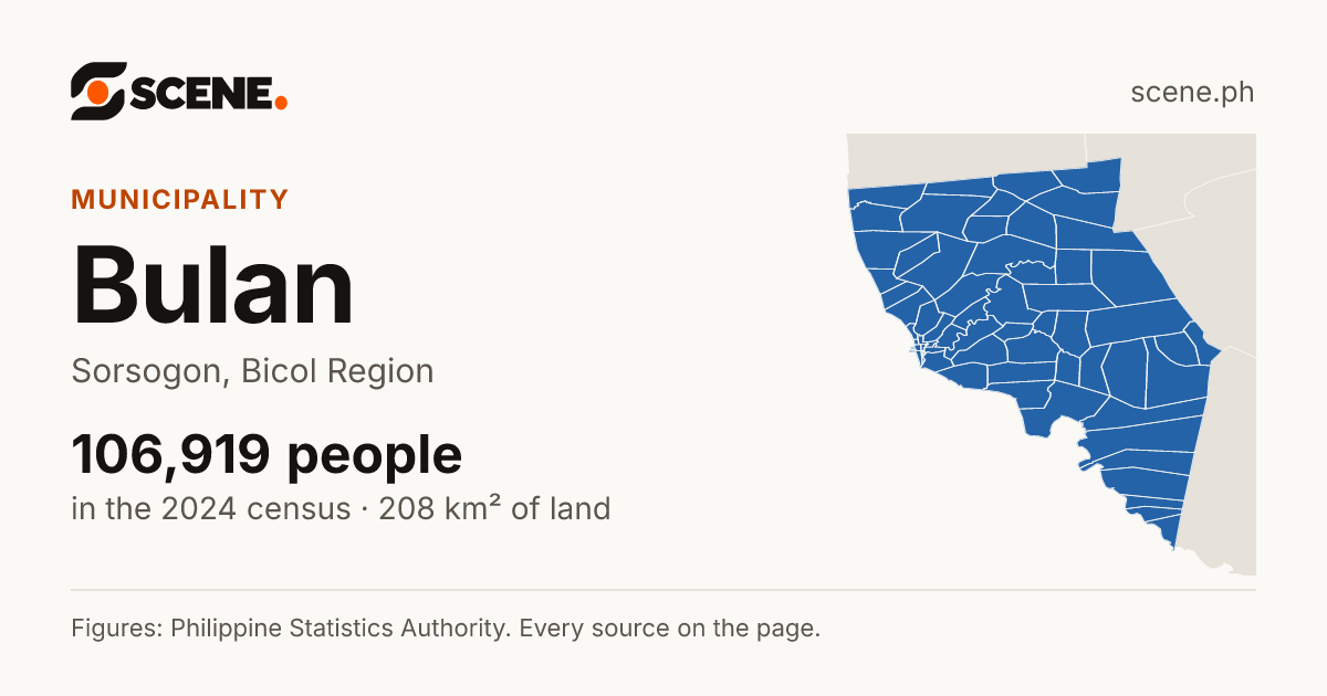 Bulan, Sorsogon, municipality: 106,919 people in the 2024 census