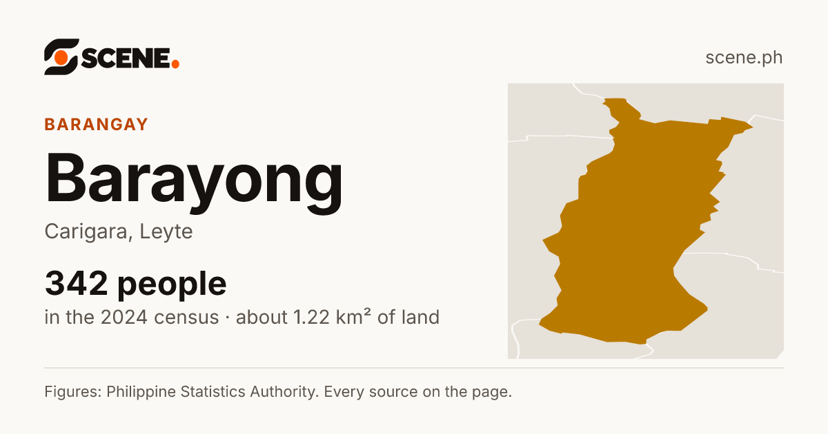 Barayong, Carigara, barangay: 342 people in the 2024 census