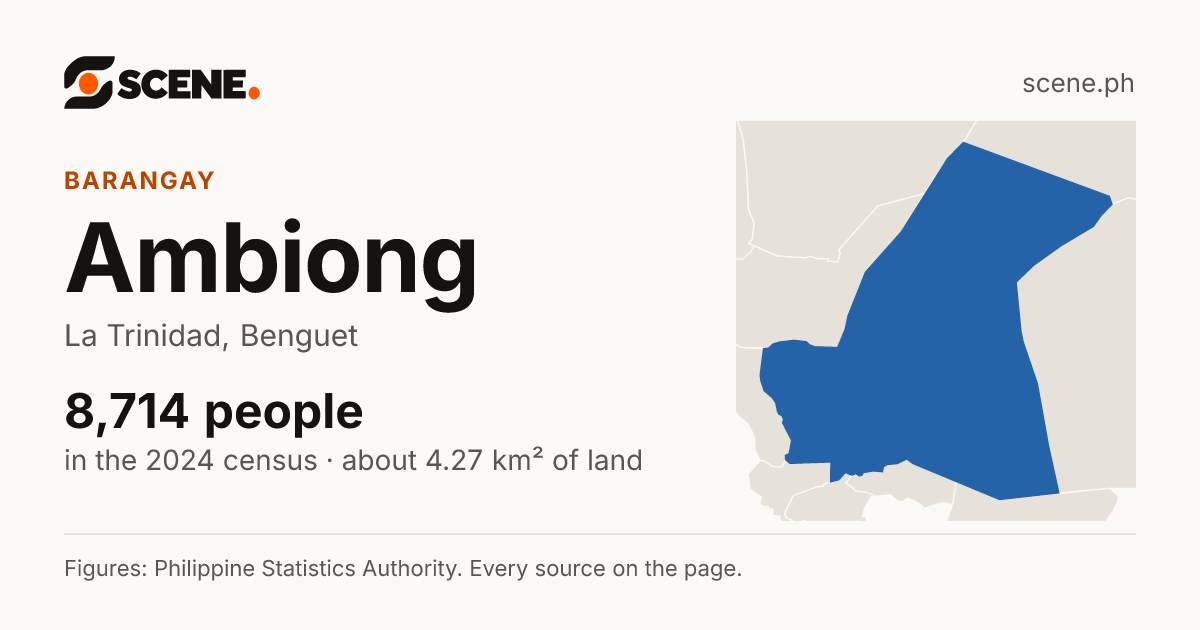 Ambiong, La Trinidad, barangay: 8,714 people in the 2024 census
